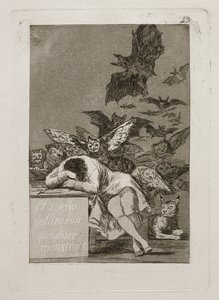 The Dream of Reason Produces Monsters by Francisco Jose de Goya y Lucientes