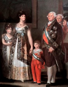 Family of Spanish King Carlos IV (detail) by Francisco Jose de Goya y Lucientes