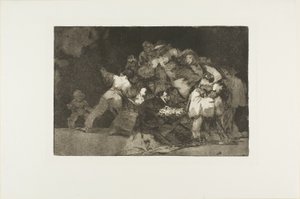 General Folly, plate nine from The Proverbs by Francisco Jose de Goya y Lucientes