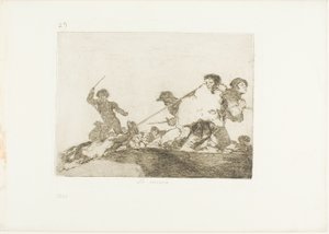 He deserved it, plate 29 from The Disasters of War by Francisco Jose de Goya y Lucientes