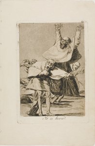 It is Time, plate 80 from Los Caprichos by Francisco Jose de Goya y Lucientes