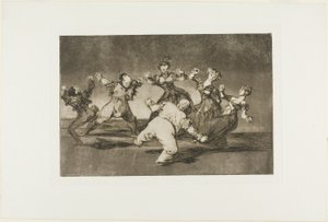 Merry Folly, from Disparates, published as plate 12 in Los Proverbios by Francisco Jose de Goya y Lucientes
