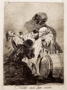 Nobody Saw Us by Francisco de Goya