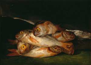 Still Life with Golden Bream by Francisco de Goya