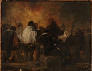 Night Scene from the Inquisition by Francisco Jose de Goya y Lucientes