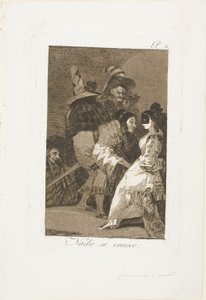 Nobody knows himself, plate six from Los Caprichos by Francisco Jose de Goya y Lucientes
