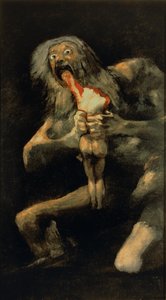 Saturn Devouring one of his Sons by Francisco de Goya