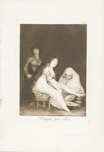 She Prays for Her, Plate 31 from Los Caprichos by Francisco Jose de Goya y Lucientes