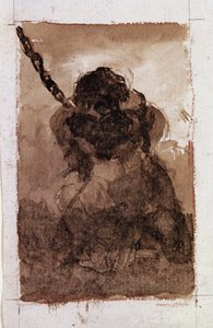 Silhouette of prisoner chain