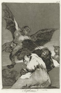 Soplones, Los Caprichos by Francisco de Goya