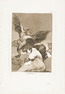 Tale-Bearers - Blasts of Wind, Plate 48 from Los Caprichos by Francisco Jose de Goya y Lucientes