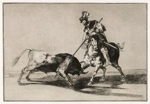 The Cid Campeador Attacking a Bull with His Lance by Francisco de Goya