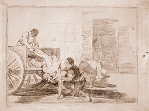 The Disasters of War: Carloads to the Cemetery by Francisco de Goya