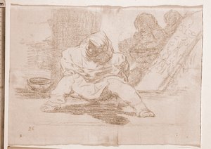 The Disasters of War: What Madness! (preparatory drawing) by Francisco de Goya
