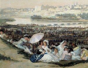 The Prairie of San Isidro by Francisco de Goya