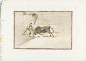 The Unlucky Death of Pepe Illo in the Ring at Madrid, plate 33 from The Art of Bullfighting by Francisco Jose de Goya y Lucientes