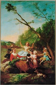 The Swing, Cartoon for a Tapestry by Francisco Jose de Goya y Lucientes