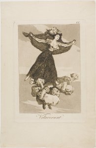 They Have Flown, plate 61 from Los Caprichos