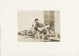To the Cemetery, plate 56 from The Disasters of War by Francisco Jose de Goya y Lucientes
