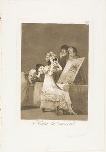 Until Death, plate 55 from Los Caprichos by Francisco Jose de Goya y Lucientes