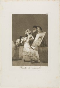 Until Death, plate 55 from Los Caprichos by Francisco Jose de Goya y Lucientes