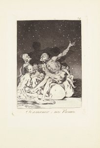 When day breaks we will be off Plate 71 from: Los Caprichos