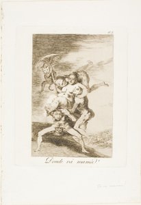 Where is Mother Going? (plate 65 from Los Caprichos) by Francisco Jose de Goya y Lucientes