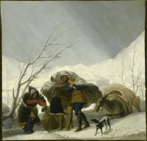 Winter Scene by Francisco de Goya