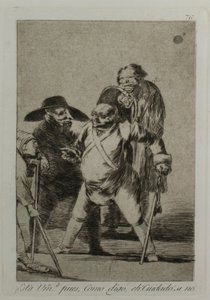 You understand? ... well, as I say... eh! Look out! otherwise..., plate 76, from Los Caprichos
