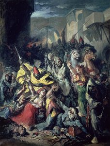 Moors Fighting by Francisco Lameyer