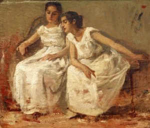 Two Seated Girls