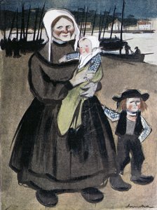 The Famine in Brittany, Illustration from a Special Edition of 