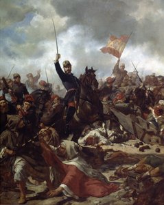 General Juan Prim y Prats at the Battle of Tetouan in 1860 by Francisco Sans y Cabot