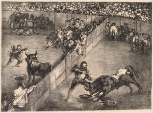 Bullfight in a Divided Ring by Francisco de Goya