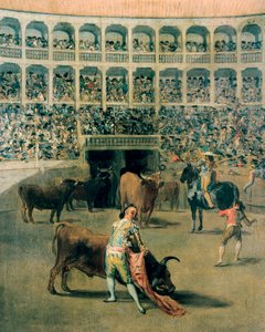 Bullfighting with a Cape by Francisco de Goya