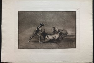 Bullfights: A Spanish Knight Kills the Bull After Having Lost His Horse by Francisco de Goya