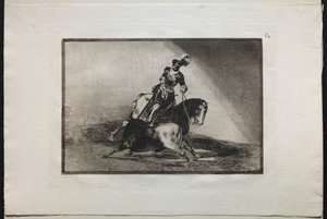 Bullfights: Charles V Spearing a Bull by Francisco de Goya
