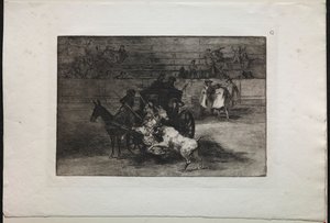Bullfights: Fight in a Carriage Harnessed to Two Mules