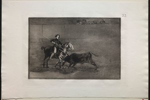 Bullfights: Manly Courage of the Celebrated Pajuelera in the Ring at Saragosa by Francisco de Goya