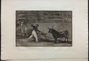 Bullfights: Origin of the Harpoons or Banderillas by Francisco de Goya