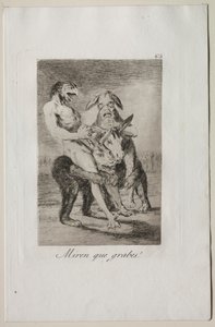 Caprices: Look How Solemn They Are! by Francisco de Goya