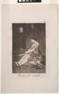 Because She Was Susceptible. by Francisco de Goya