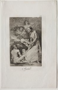 Caprichos: Blow! by Francisco de Goya