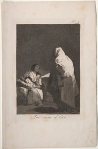 Caprichos: Here Comes the Bogieman by Francisco de Goya