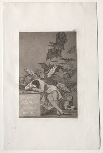 Caprichos: The Sleep of Reason Produces Monsters by Francisco de Goya