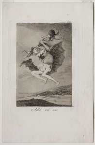 Caprichos: There It Goes by Francisco de Goya