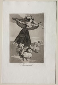 Caprichos: They Have Flown by Francisco de Goya