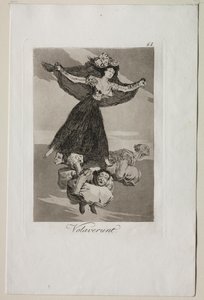 Caprichos: They Have Flown by Francisco de Goya