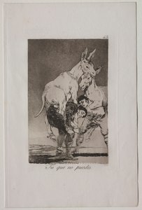 Caprichos: Thou Who Canst Not by Francisco de Goya