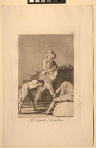 Caprichos: To the Count Palatine or Count of the Palate by Francisco de Goya